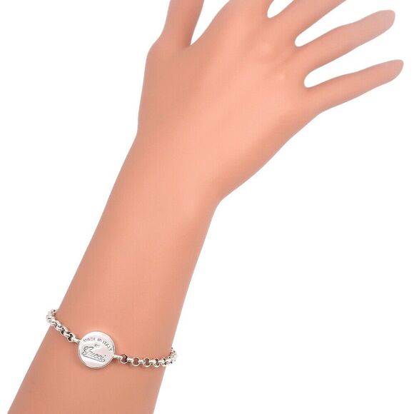 Gucci Plate Bracelet 11.2G Unisex #135022G18B - Picture 2 of 6